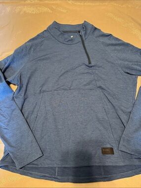 Puma Heather Blue Half-Zip Pullover
